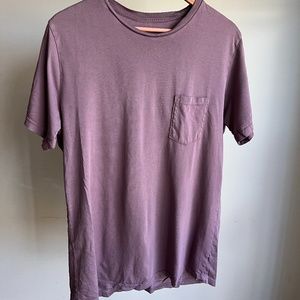 Save Khaki Supima Cotton Pocket Tee - Grape - Medium